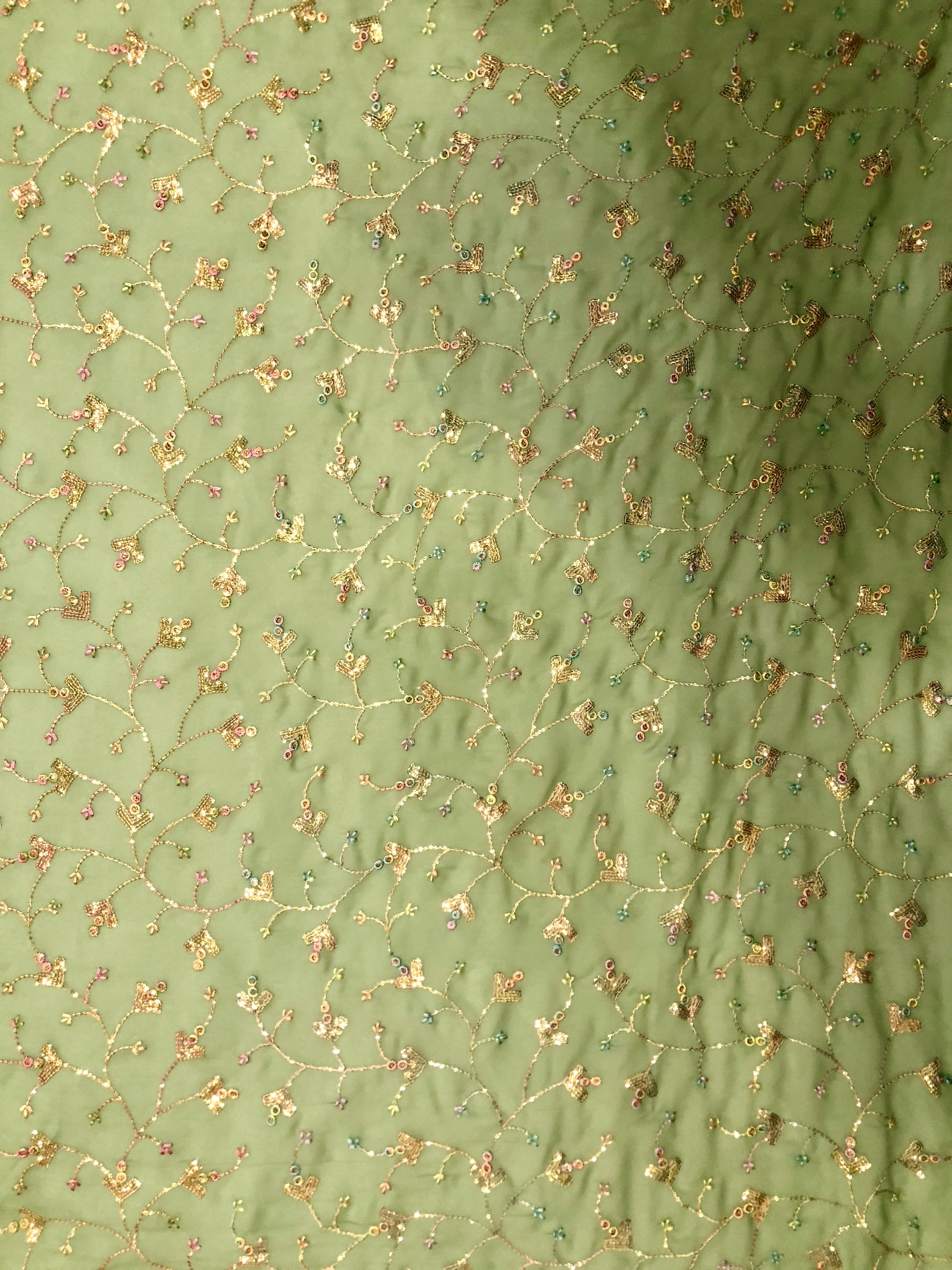 Embroidered Polyester Fabric - 16